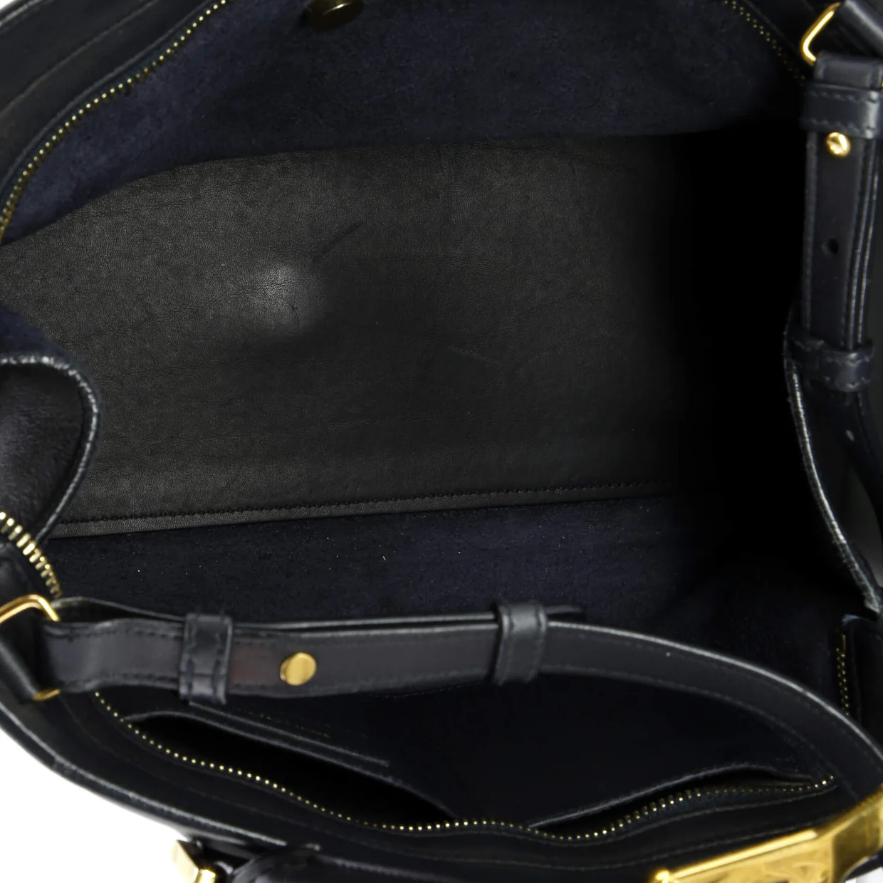 Classic Y Cabas Leather Small - Deep Luxury