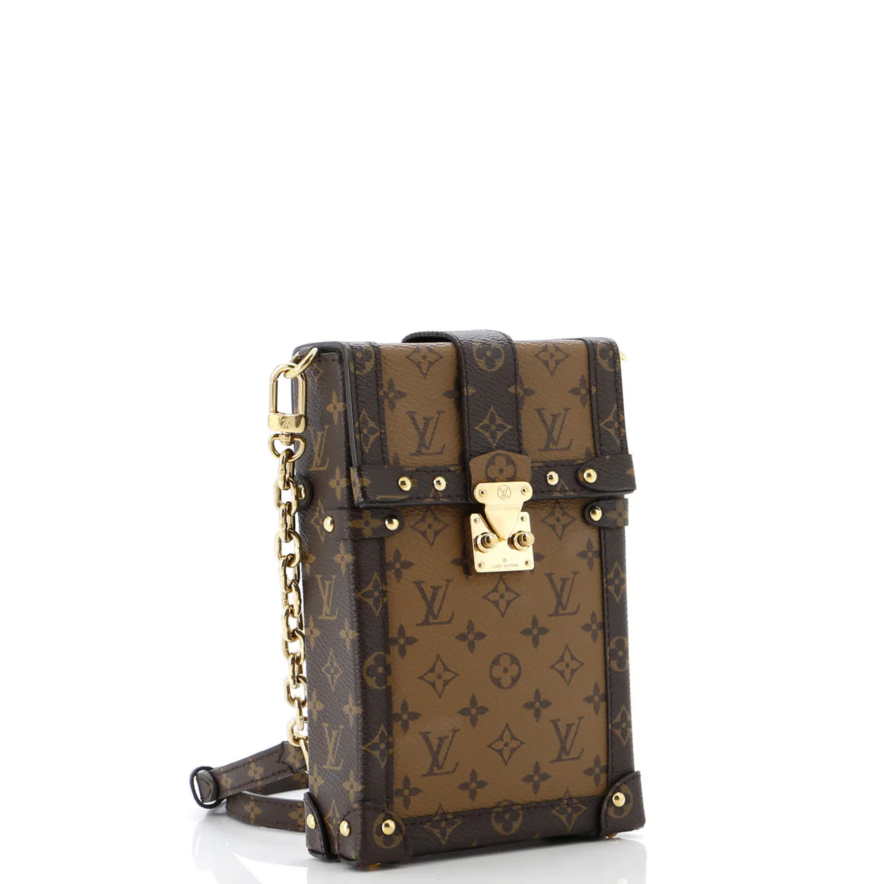 Vertical Trunk Pochette Reverse Monogram Canvas - Deep Luxury