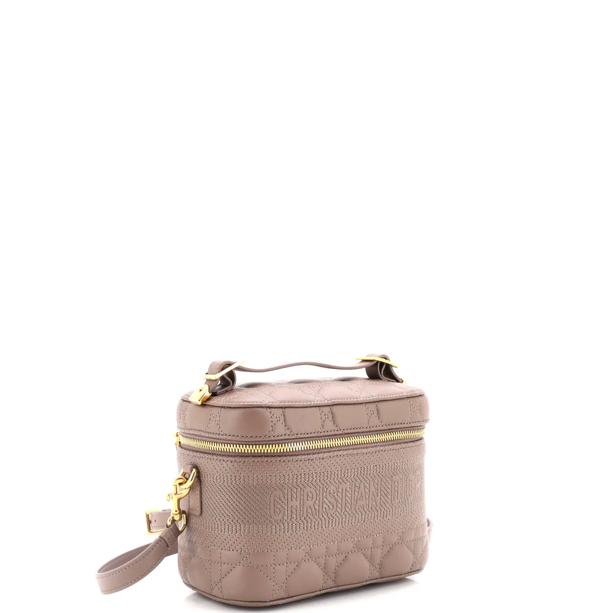 DiorTravel Convertible Vanity Case Cannage Quilt Lambskin Small - Deep Luxury