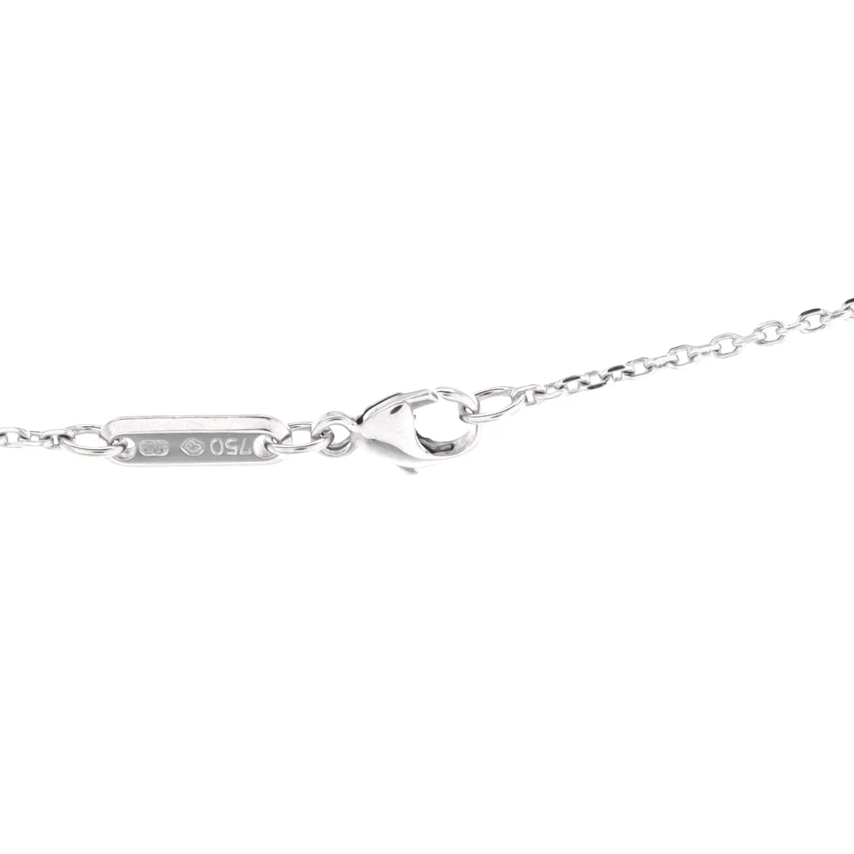 Happy Spirit Heart Pendant Necklace 18K White Gold with 1 Floating Diamond - Deep Luxury