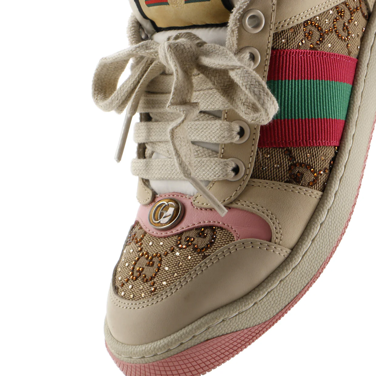 Screener Sneakers GG Canvas with Crystals - Deep Luxury