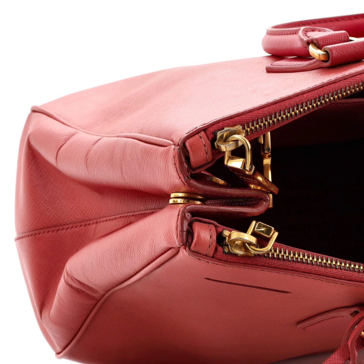 Galleria Double Zip Tote Saffiano Leather Medium - Deep Luxury