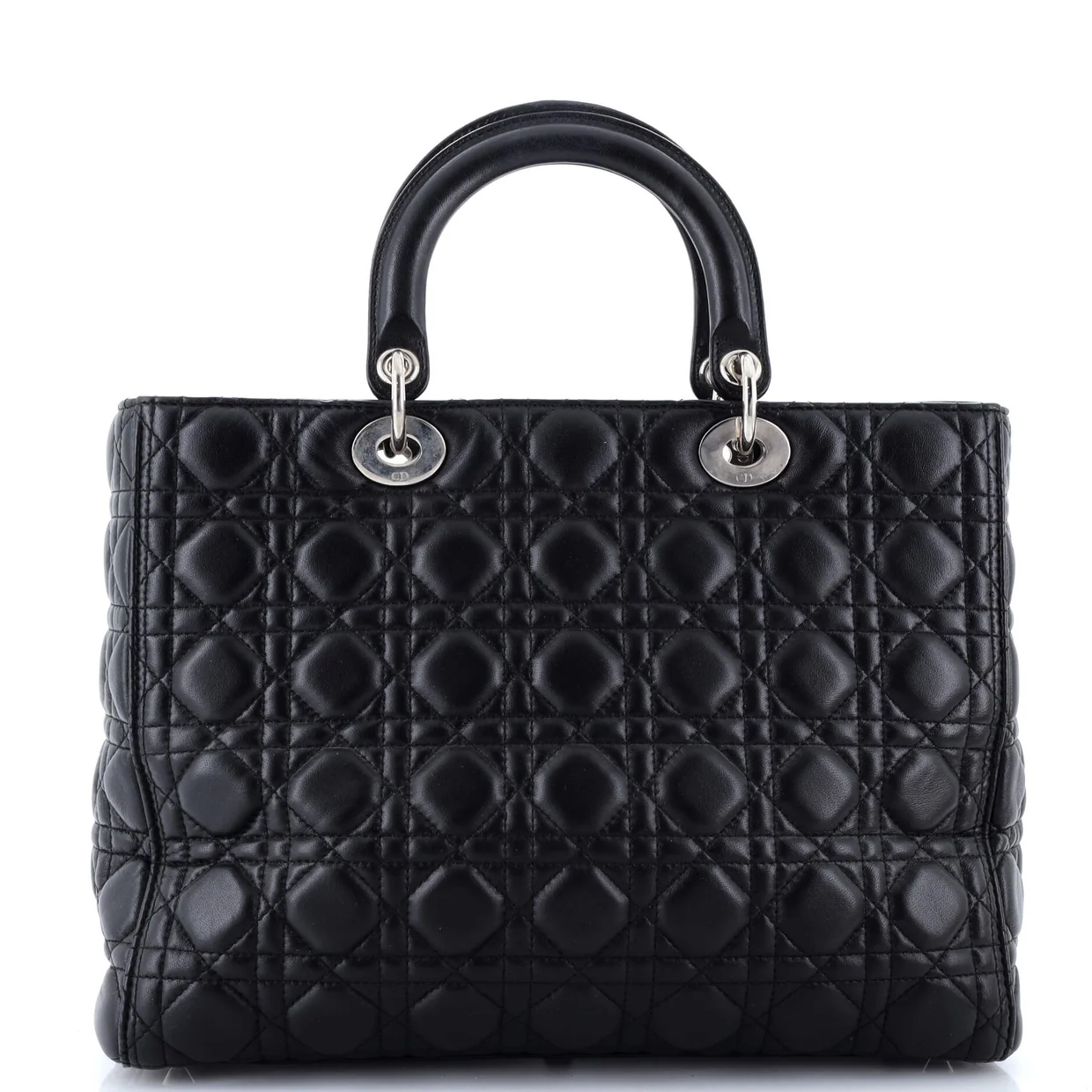 Lady Dior Bag Cannage Quilt Lambskin Large - Deep Luxury