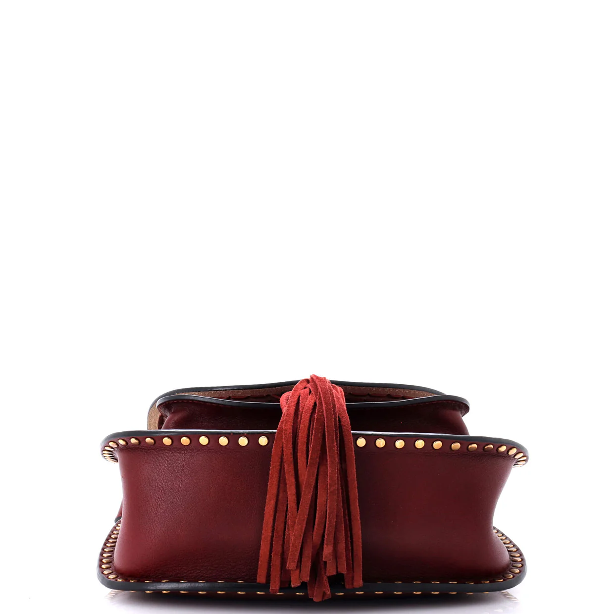 Hudson Handbag Whipstitch Leather Small - Deep Luxury