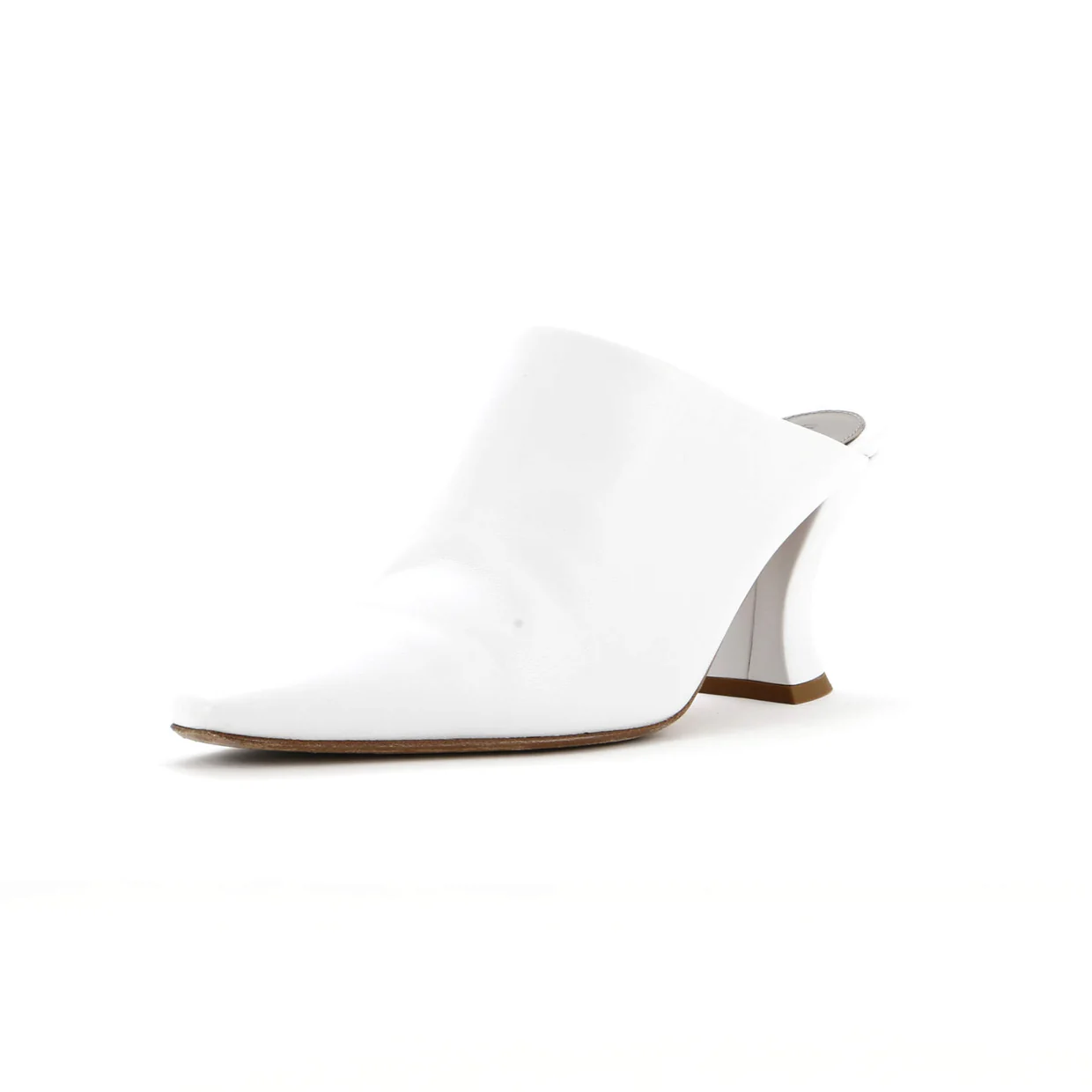 Women's Almond Mules Leather - Deep Luxury