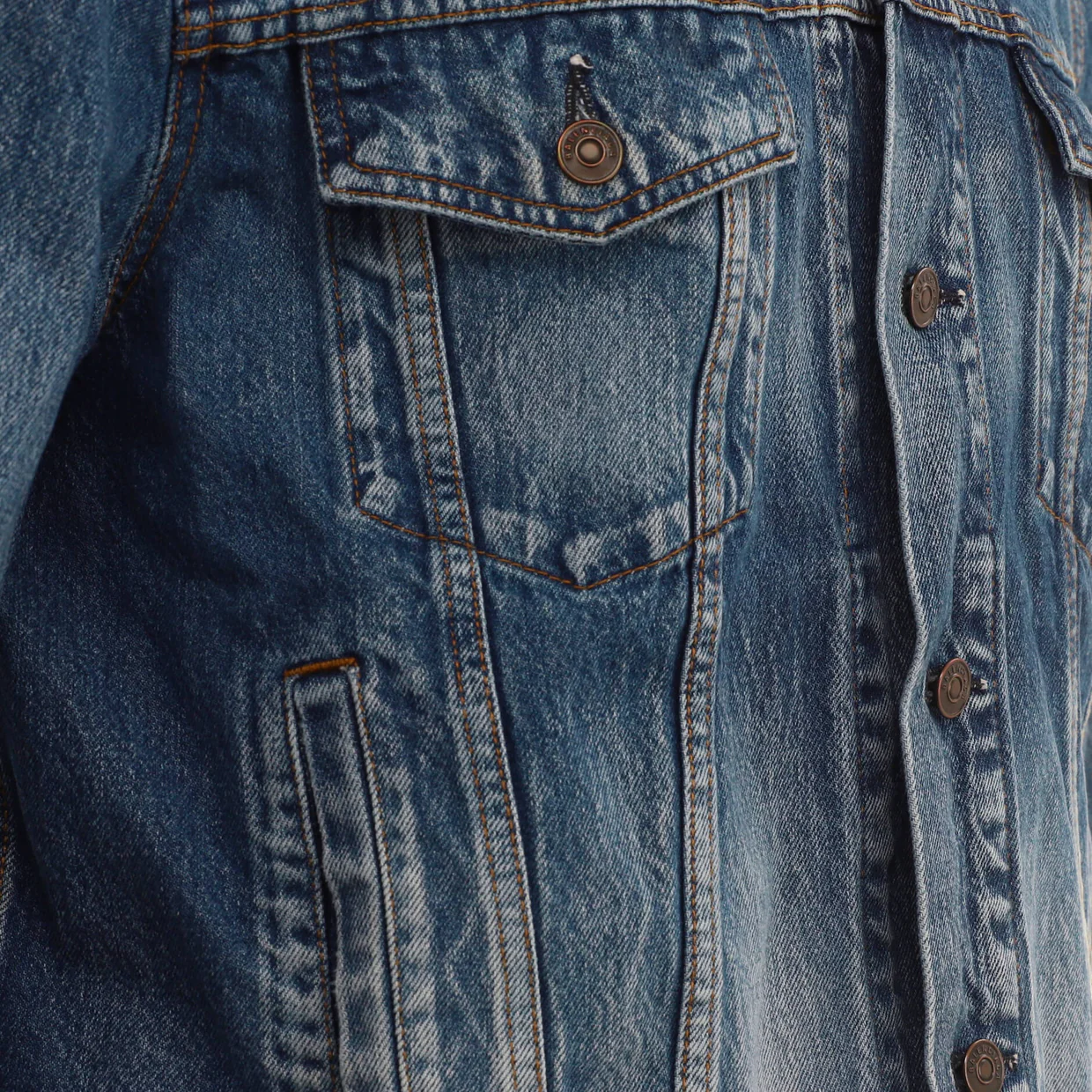 Women's Logo Oversized Jacket Denim - Deep Luxury