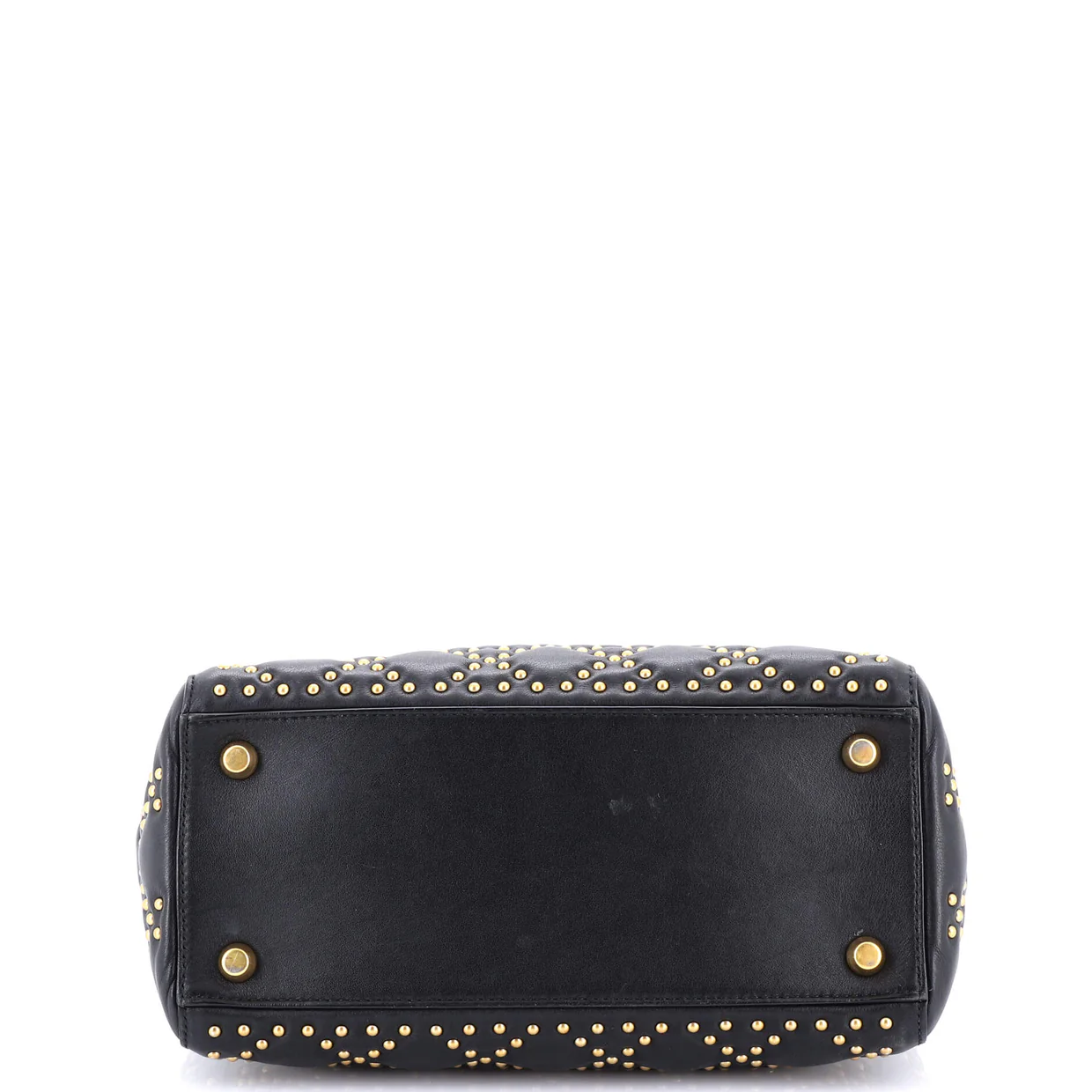 Supple Lady Dior Bag Cannage Studded Lambskin Small - Deep Luxury