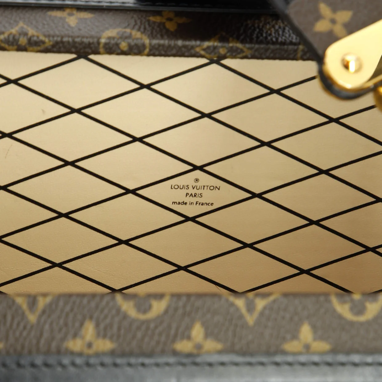 Petite Malle Handbag Monogram Canvas - Deep Luxury