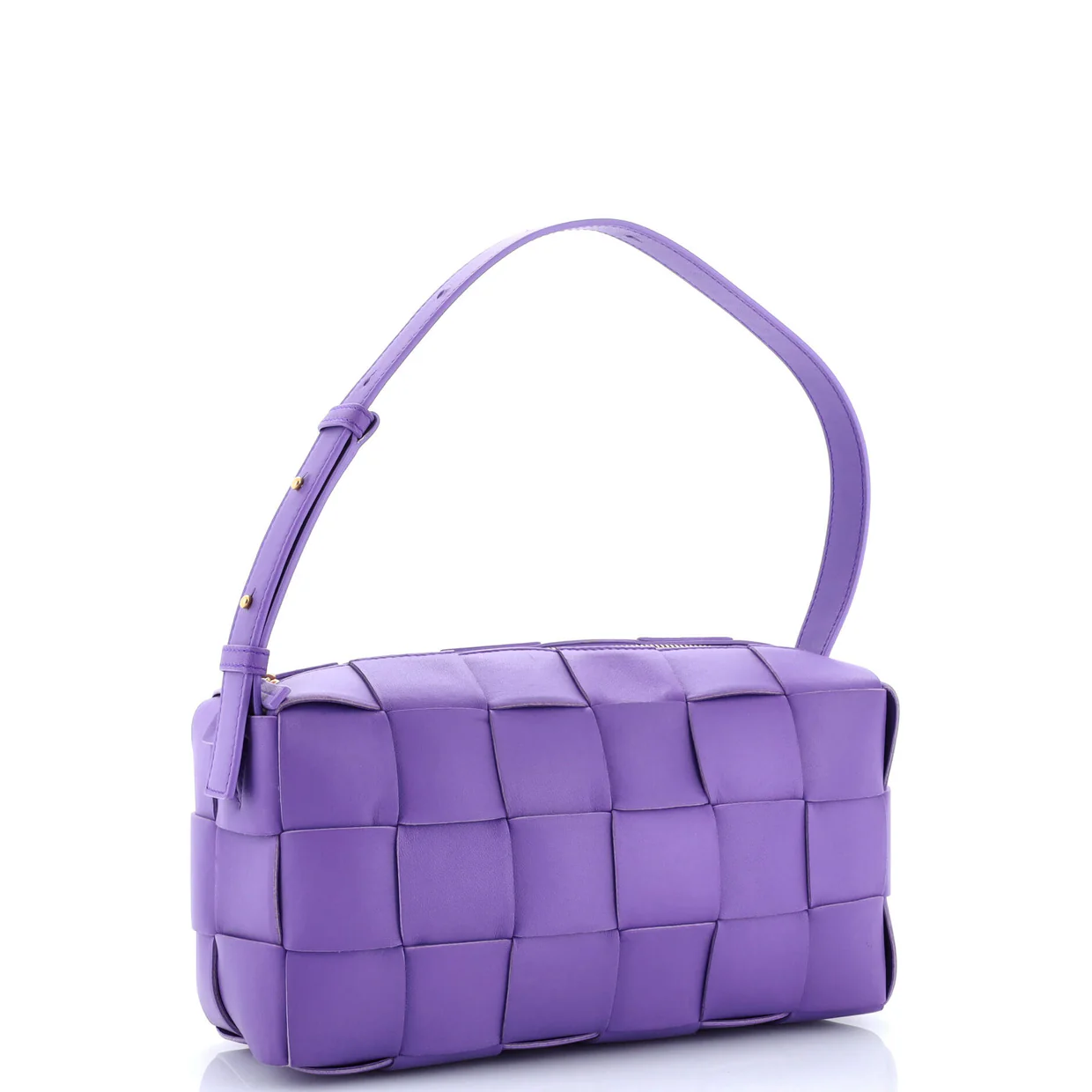 Brick Cassette Shoulder Bag Maxi Intrecciato Leather - Deep Luxury