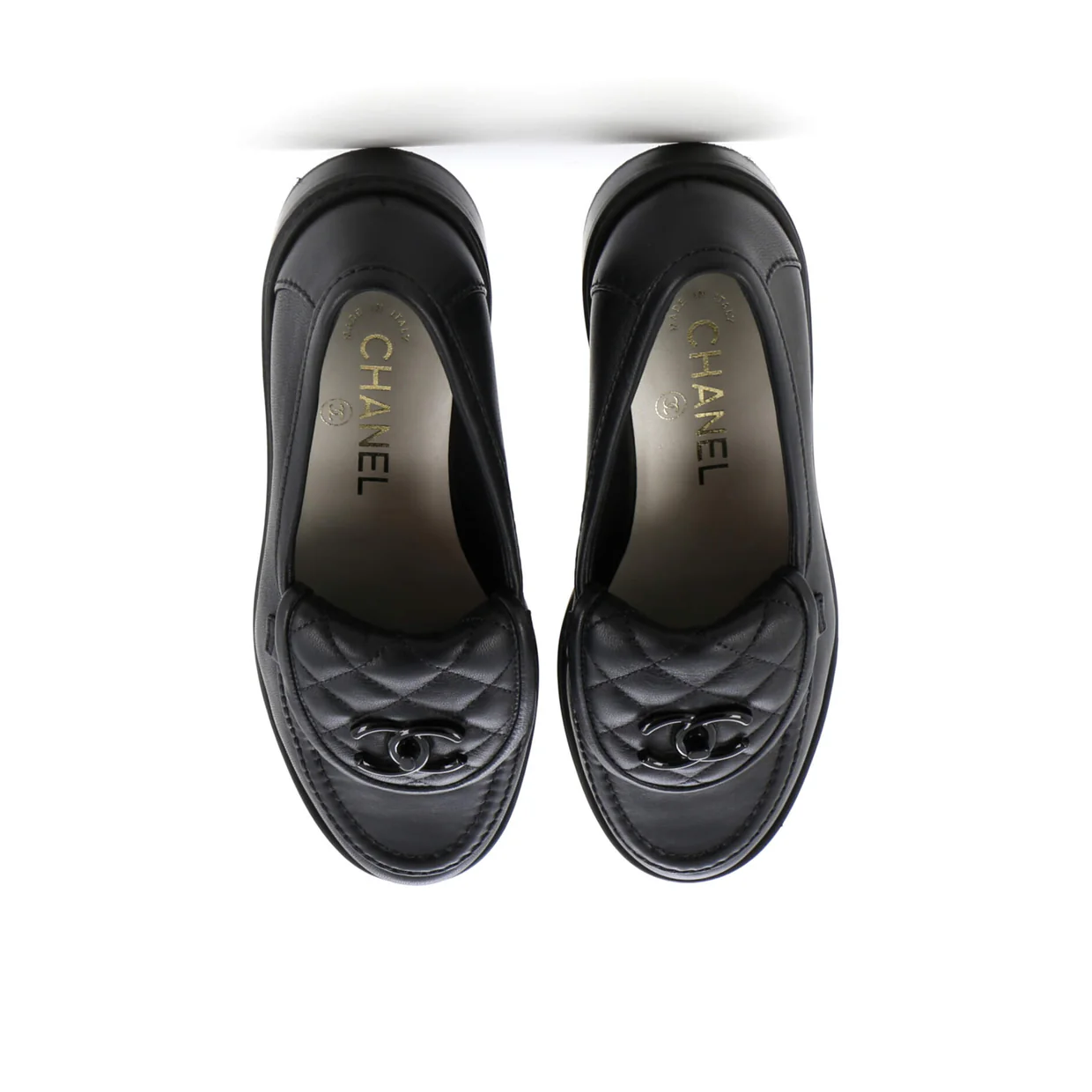 Women's CC Loafers Quilted Leather - Deep Luxury
