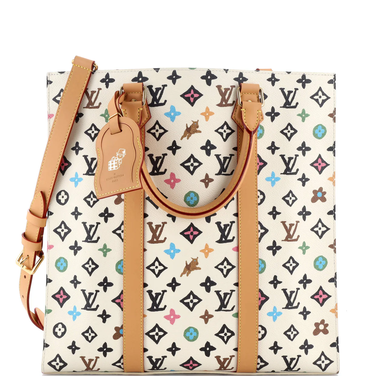 Sac Plat Bag Tyler the Creator Multicolor Monogram Craggy Canvas - Deep Luxury