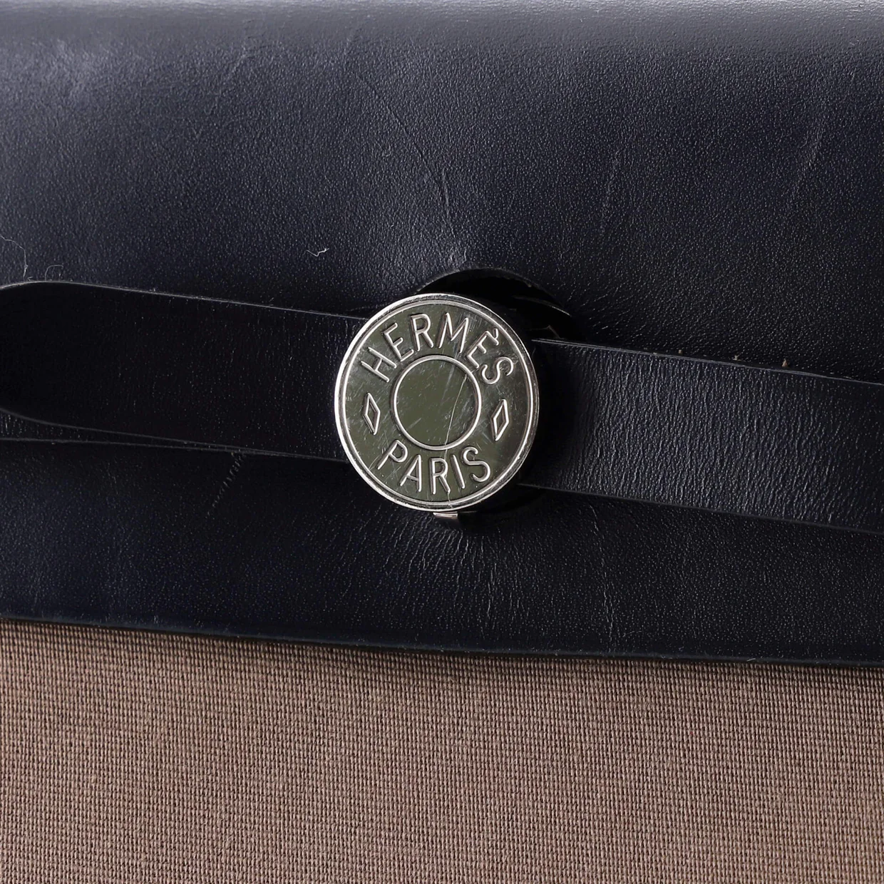 Herbag Zip Leather and Toile 31 - Deep Luxury