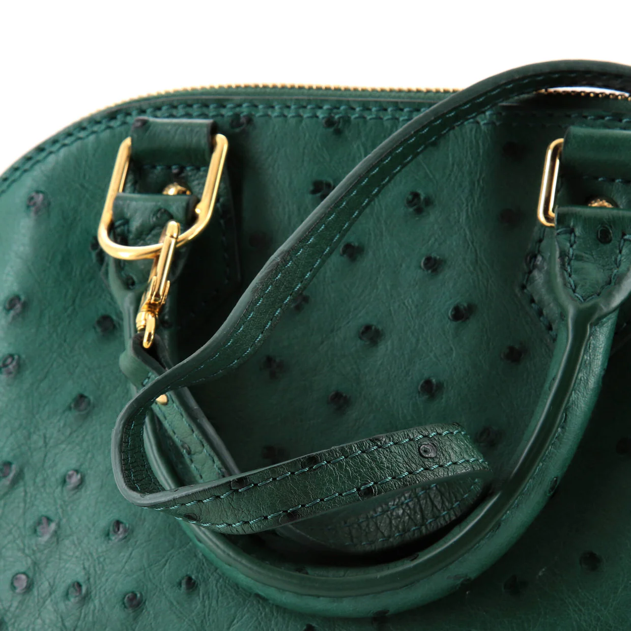 Alma Handbag Ostrich BB - Deep Luxury