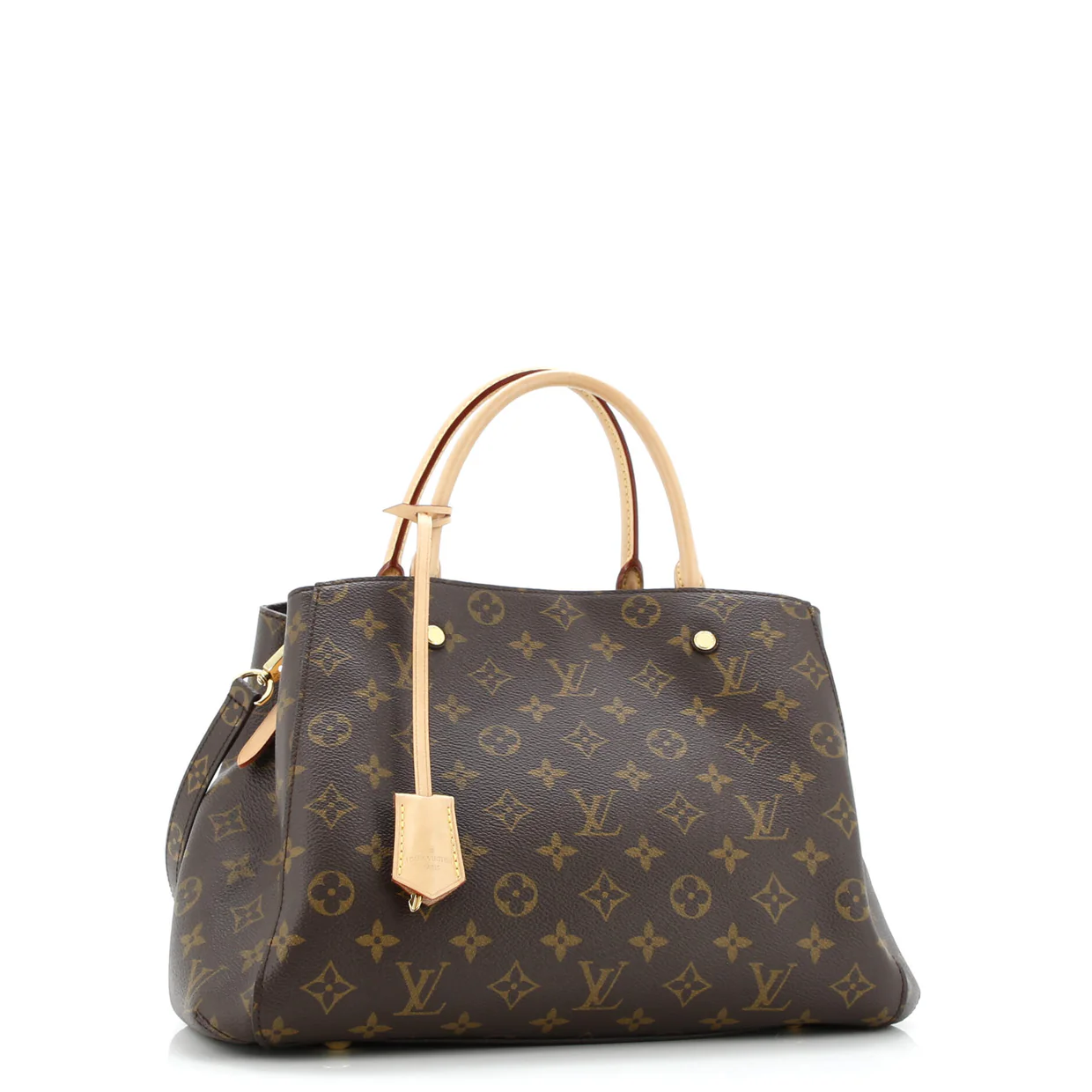 Montaigne Handbag Monogram Canvas MM - Deep Luxury