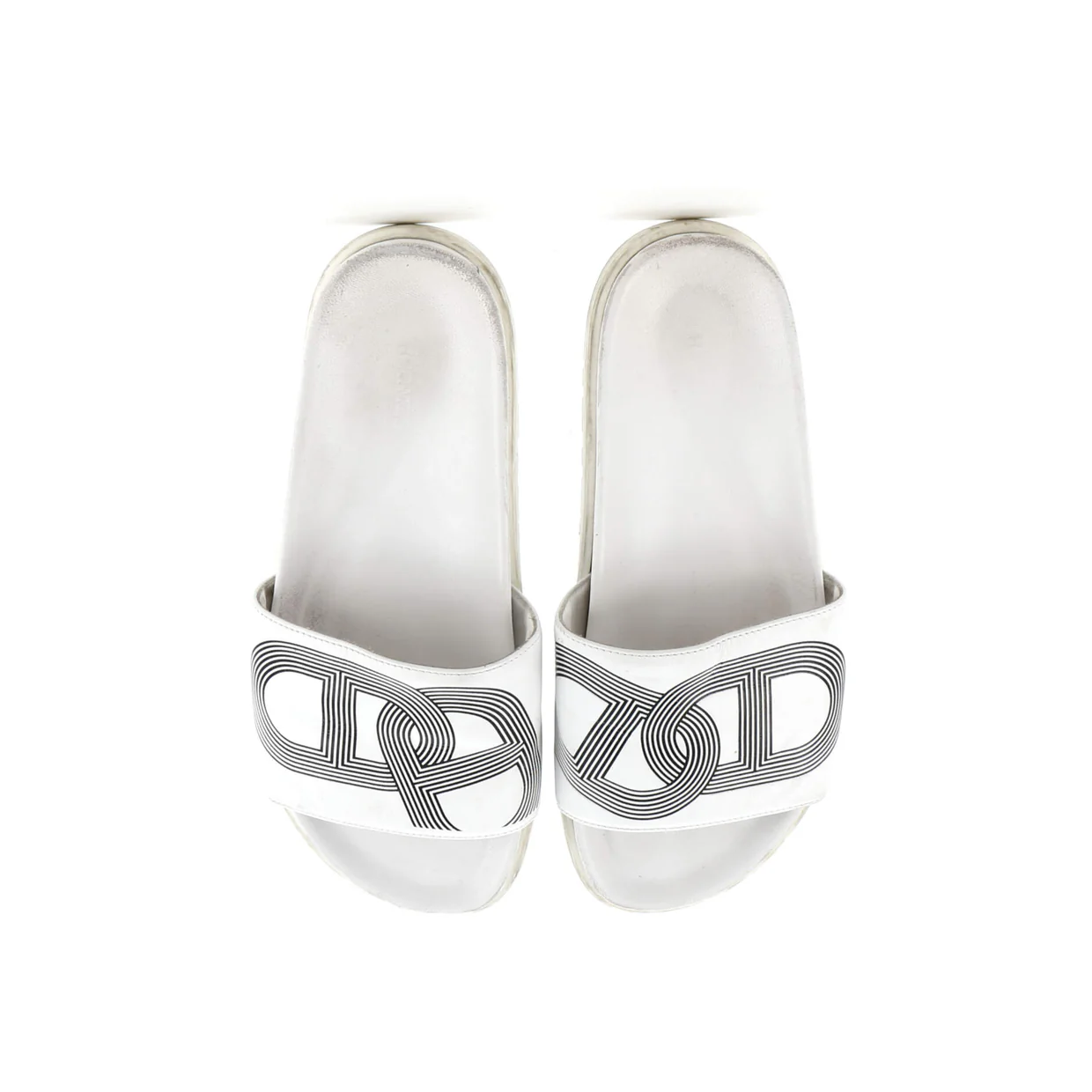 Men's Biarritz Slide Sandals Leather - Deep Luxury