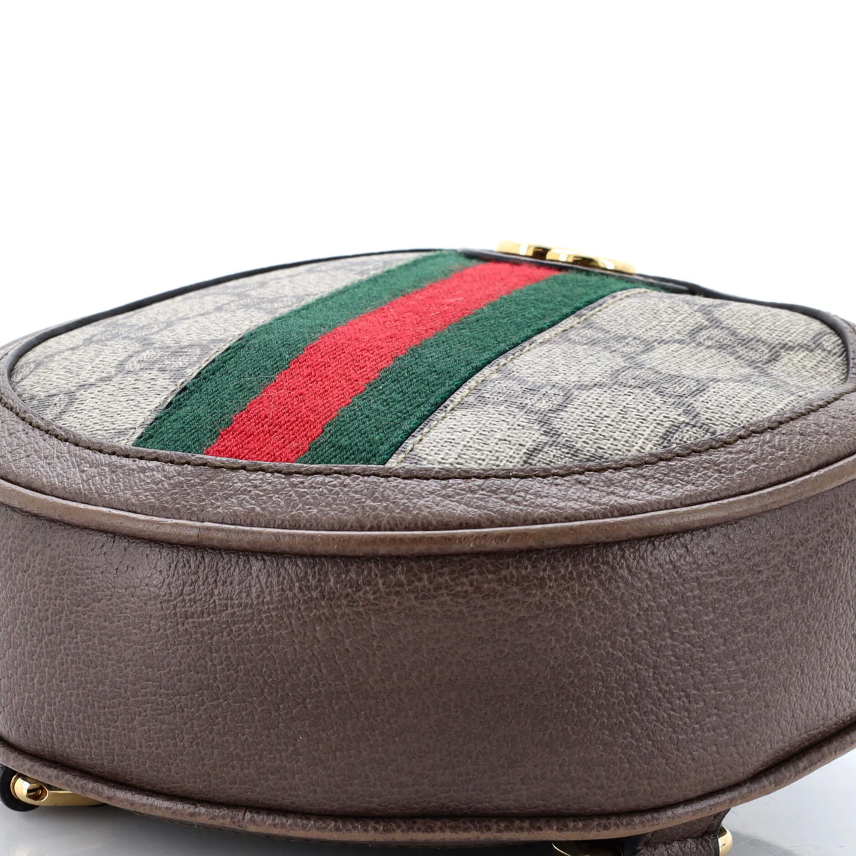 Ophidia Round Backpack GG Coated Canvas Mini - Deep Luxury