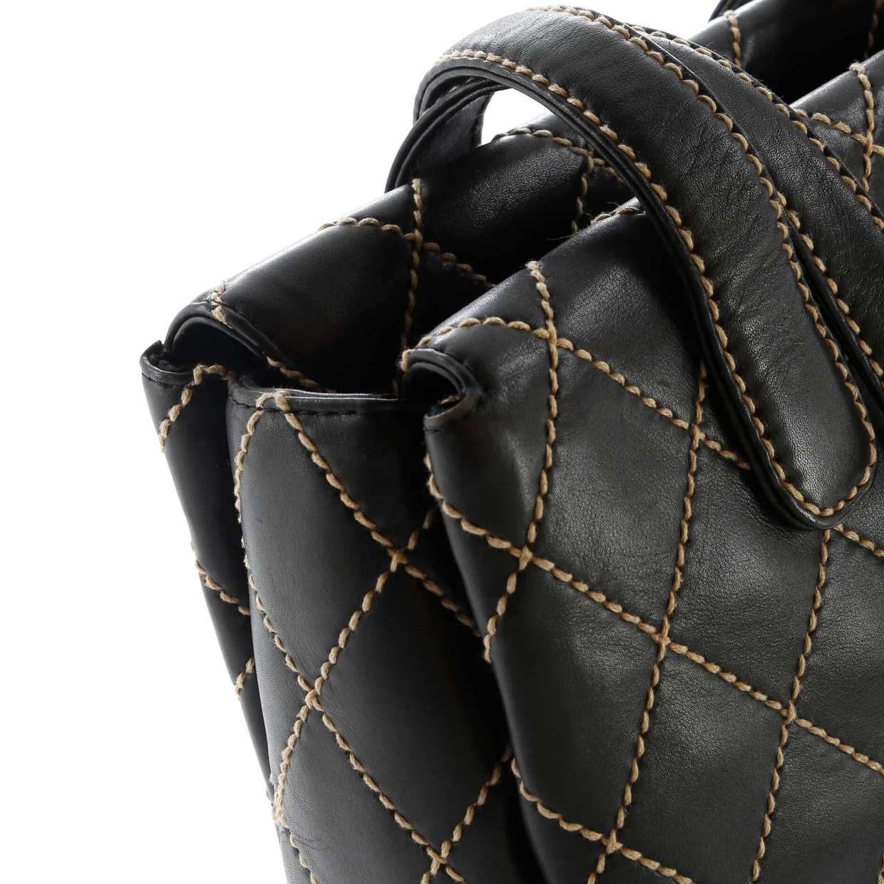 Surpique Tote Quilted Leather Medium - Deep Luxury