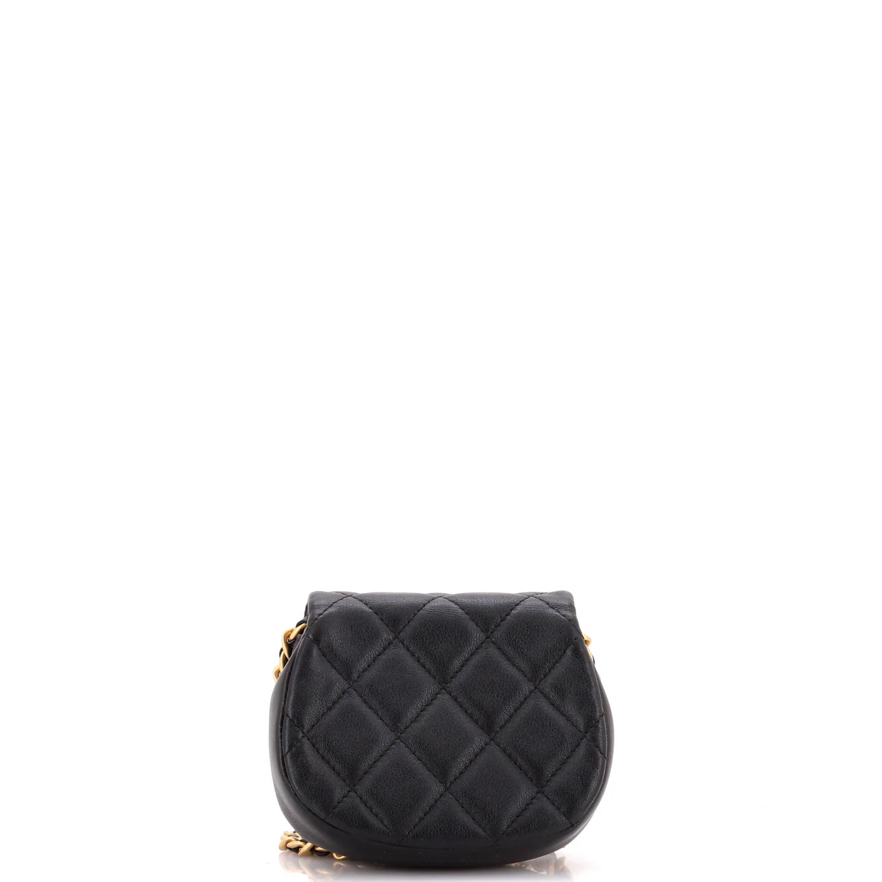 Coco Mail Clutch with Chain Quilted Calfskin Mini - Deep Luxury