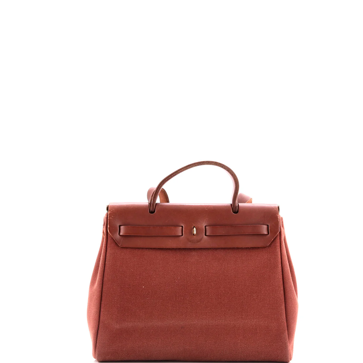 Herbag Toile and Leather PM - Deep Luxury