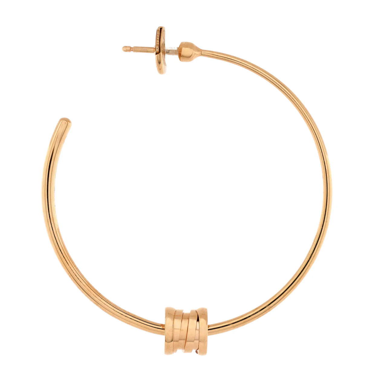 B.Zero Hoop Earrings 18K Rose Gold Large - Deep Luxury