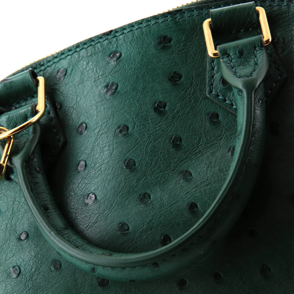 Alma Handbag Ostrich BB - Deep Luxury