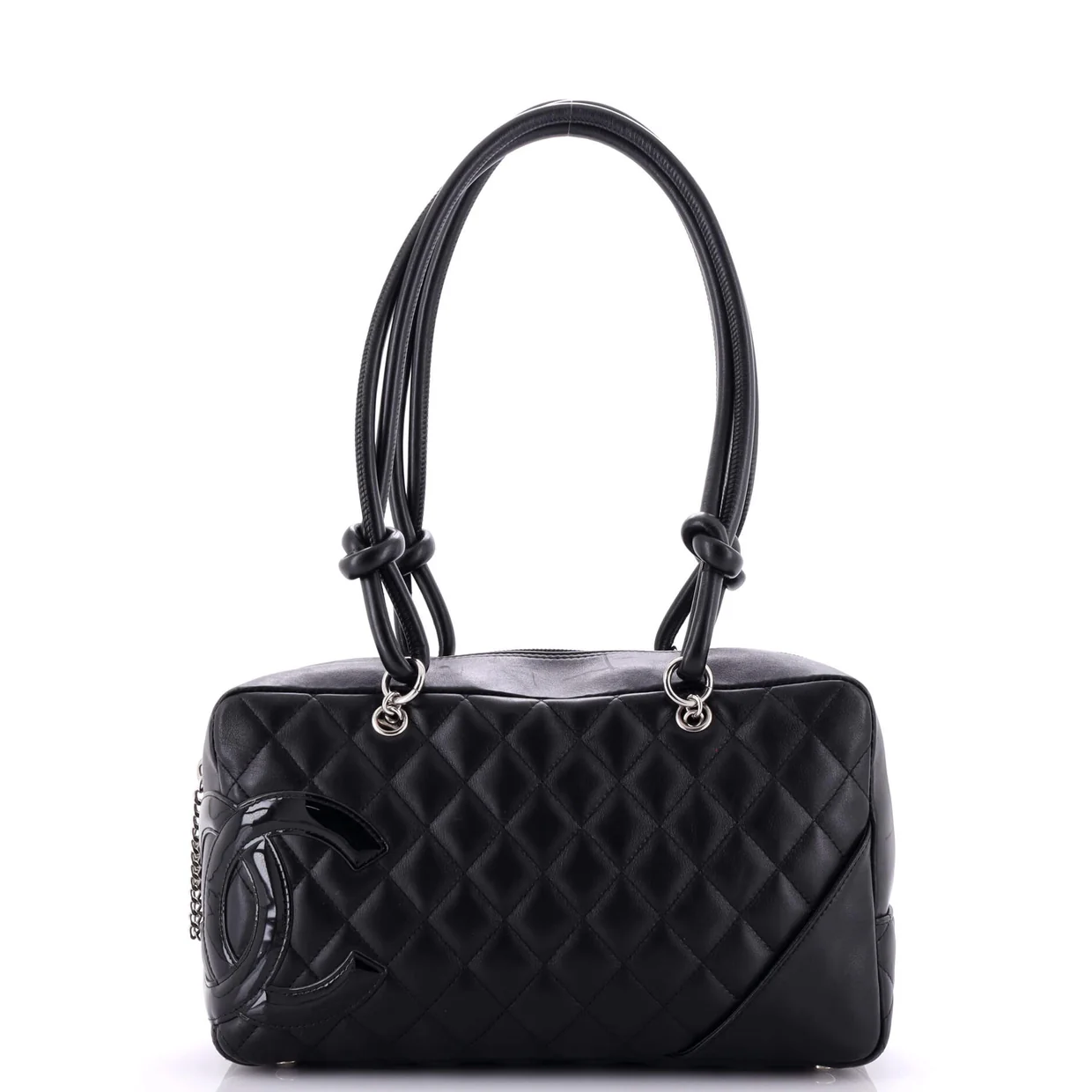 Cambon Bowler Bag Quilted Leather Medium - Deep Luxury