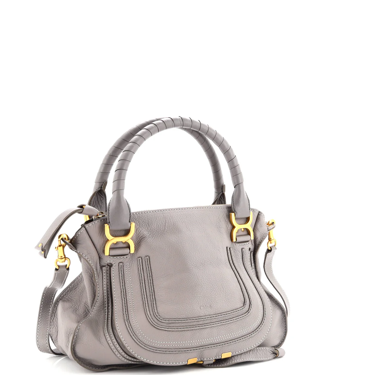 Marcie Satchel Leather Medium - Deep Luxury