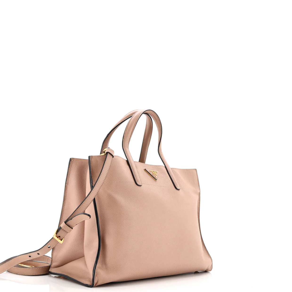 Soft Triple Pocket Convertible Tote Saffiano Leather - Deep Luxury