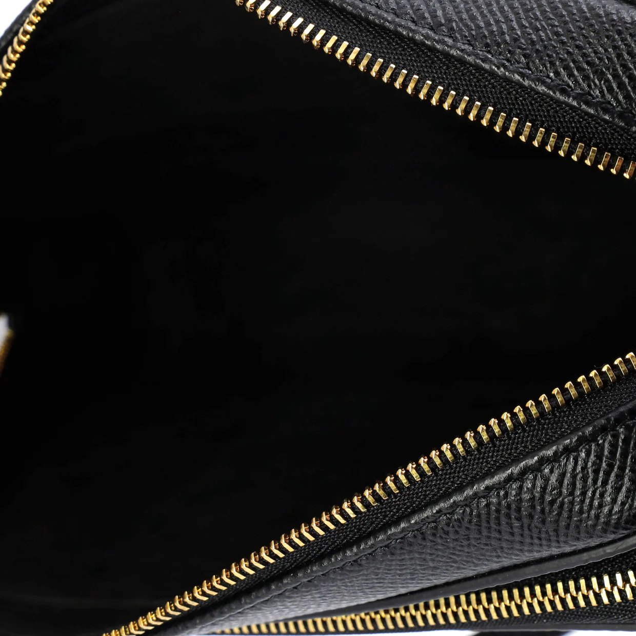 Caro Double Pouch Crossbody Bag Leather - Deep Luxury