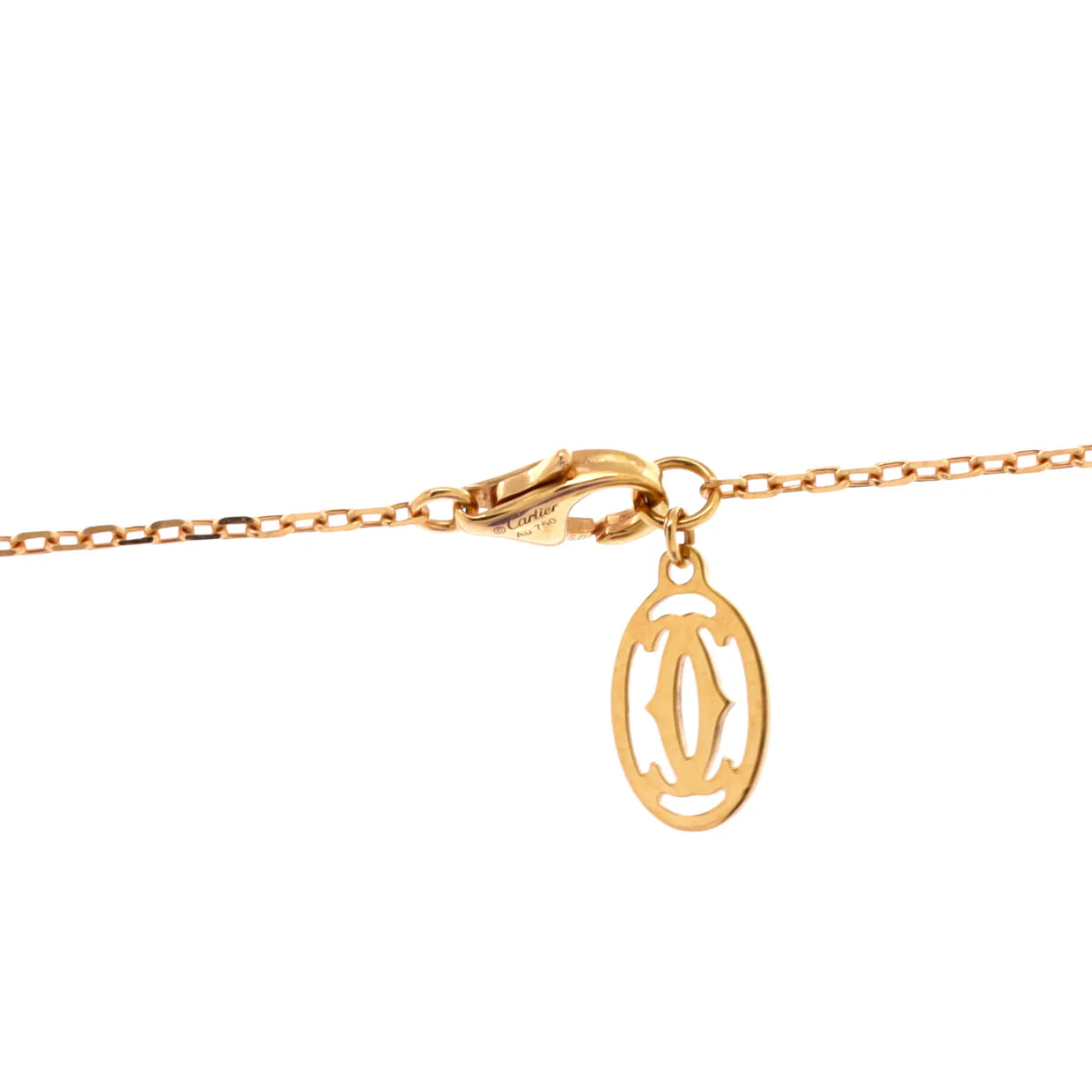 Cartier D'Amour Pendant Necklace 18K Rose Gold with Diamond Small - Deep Luxury