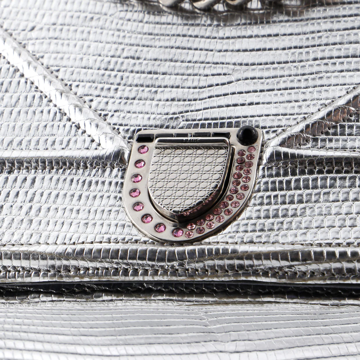 Diorama Flap Bag Lizard Medium - Deep Luxury