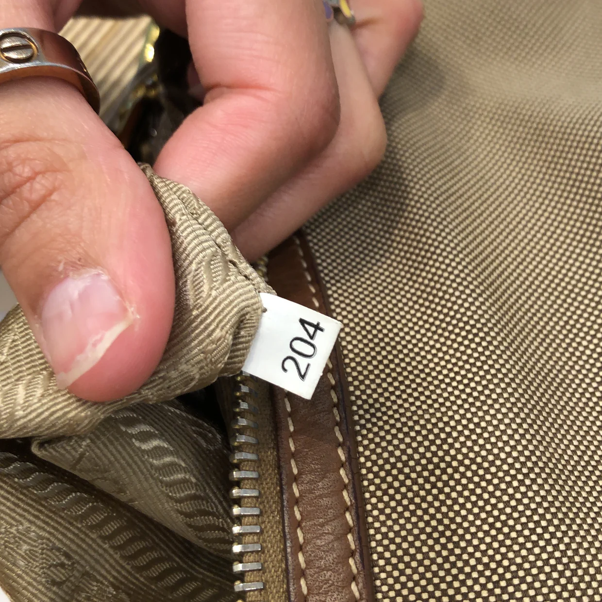 Logo Messenger Bag Canvas with Leather Small - Deep Luxury