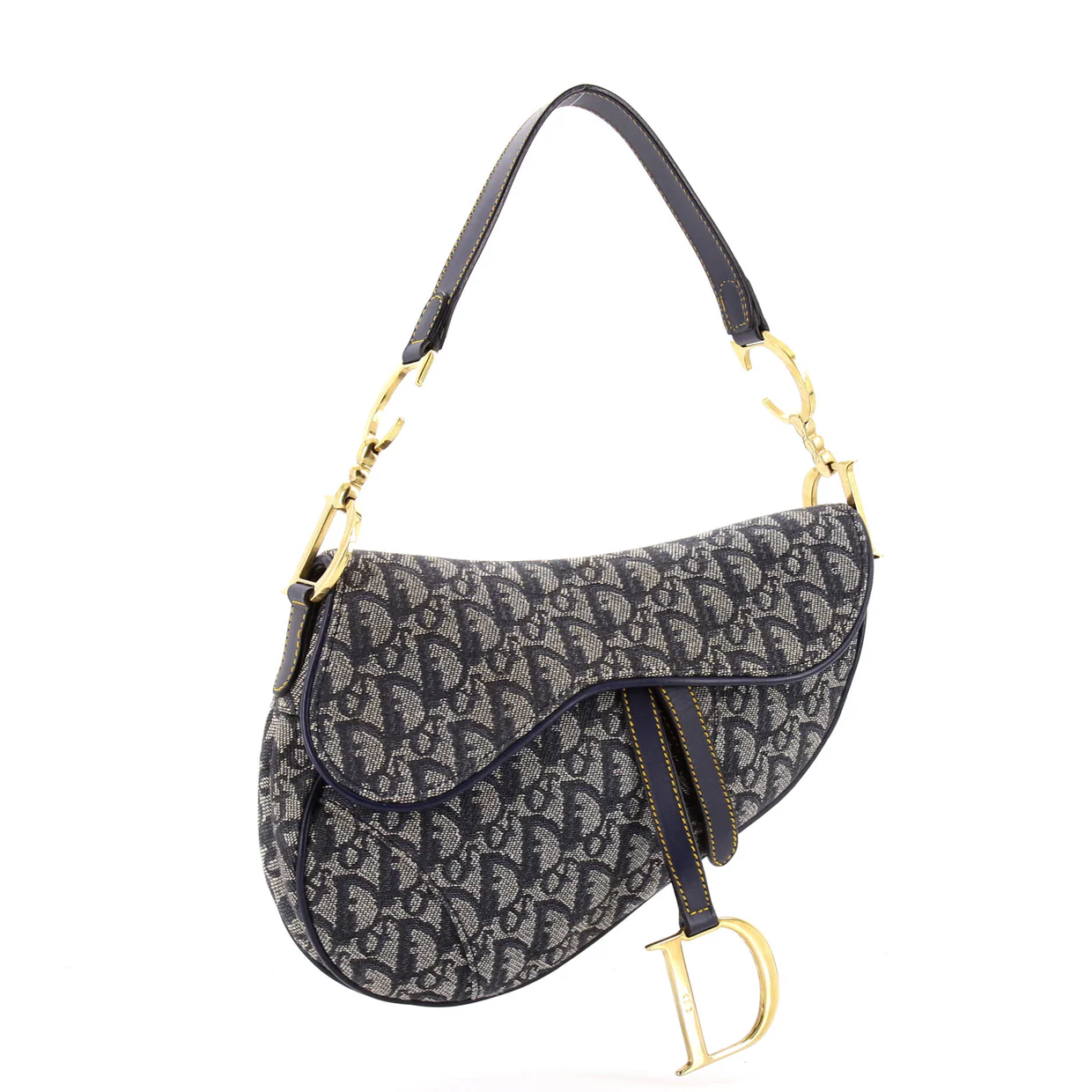 Vintage Saddle Bag Diorissimo Canvas Medium - Deep Luxury