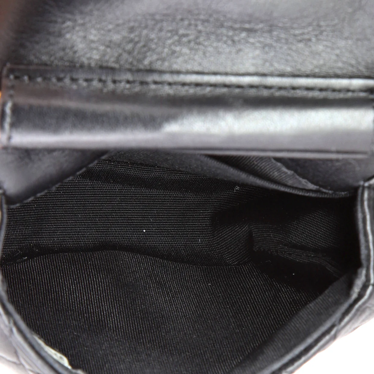 Coco Mail Clutch with Chain Quilted Calfskin Mini - Deep Luxury