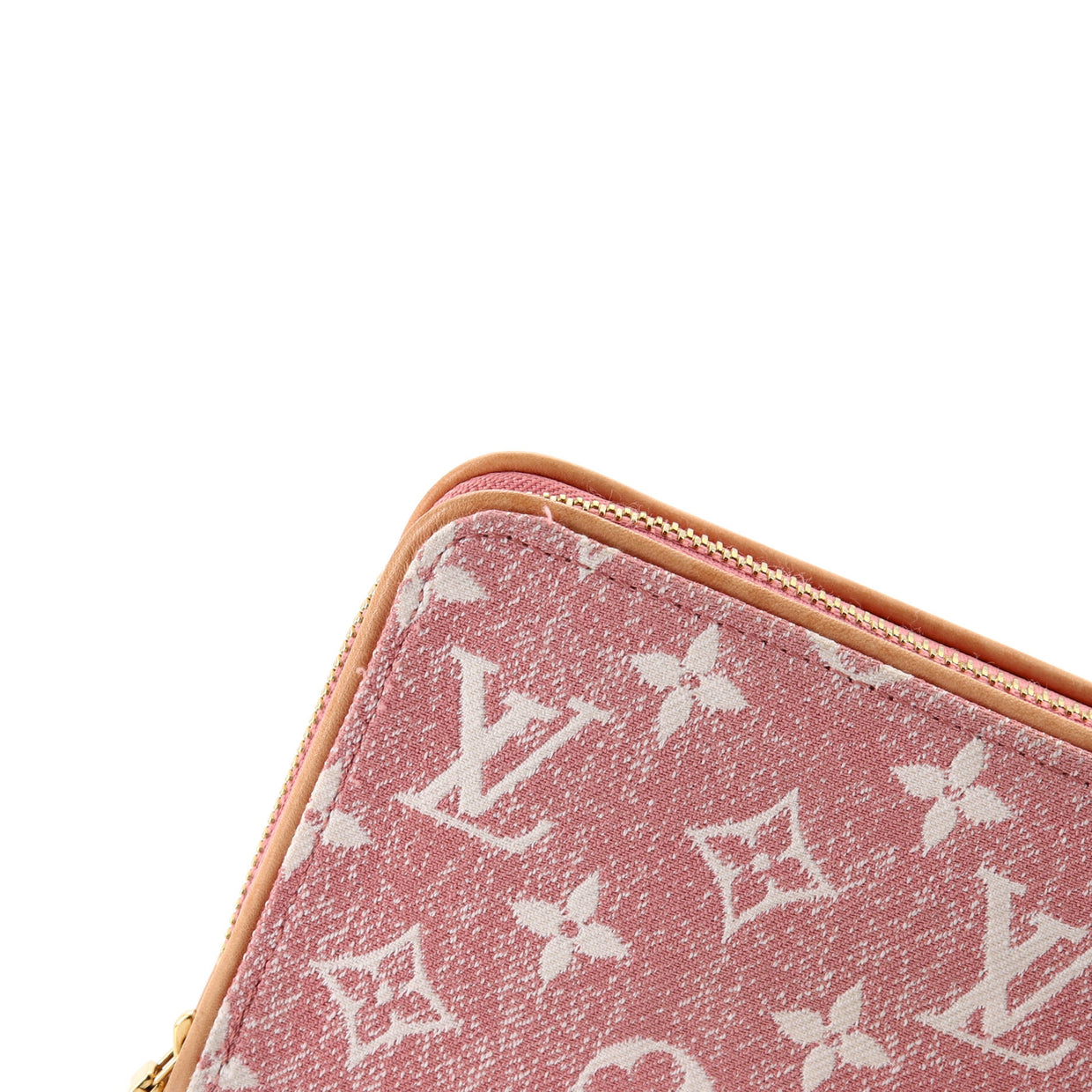 Zippy Wallet Monogram Jacquard Denim - Deep Luxury