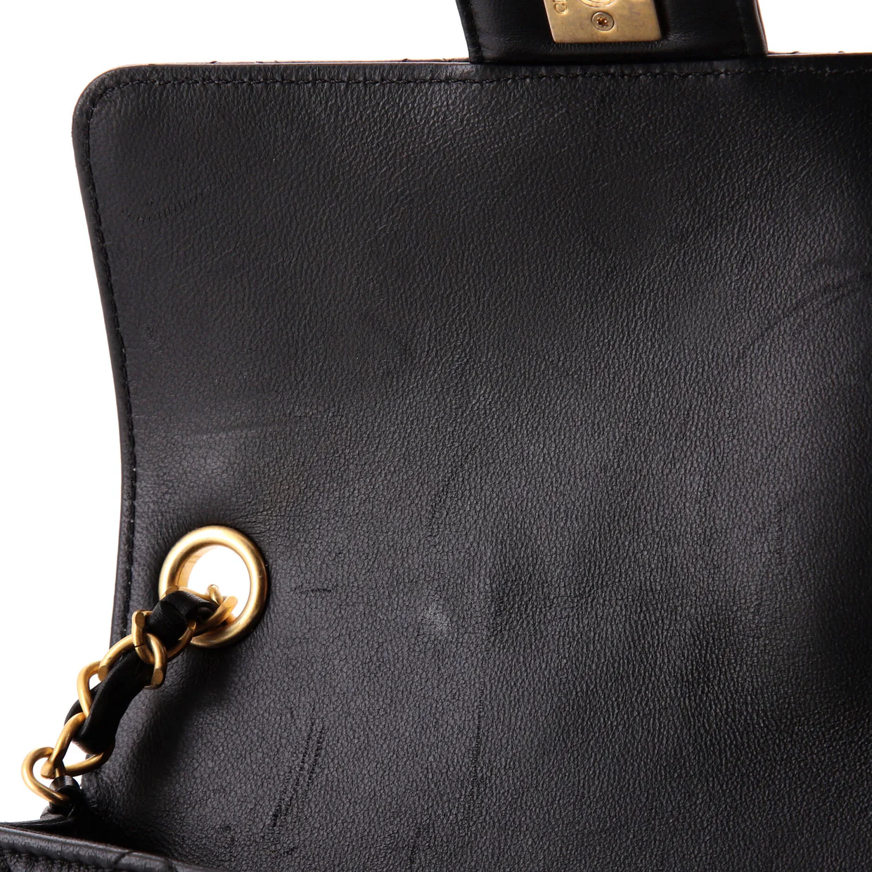 Casino Royale Charms Square Flap Bag Quilted Lambskin with Enamel Small - Deep Luxury