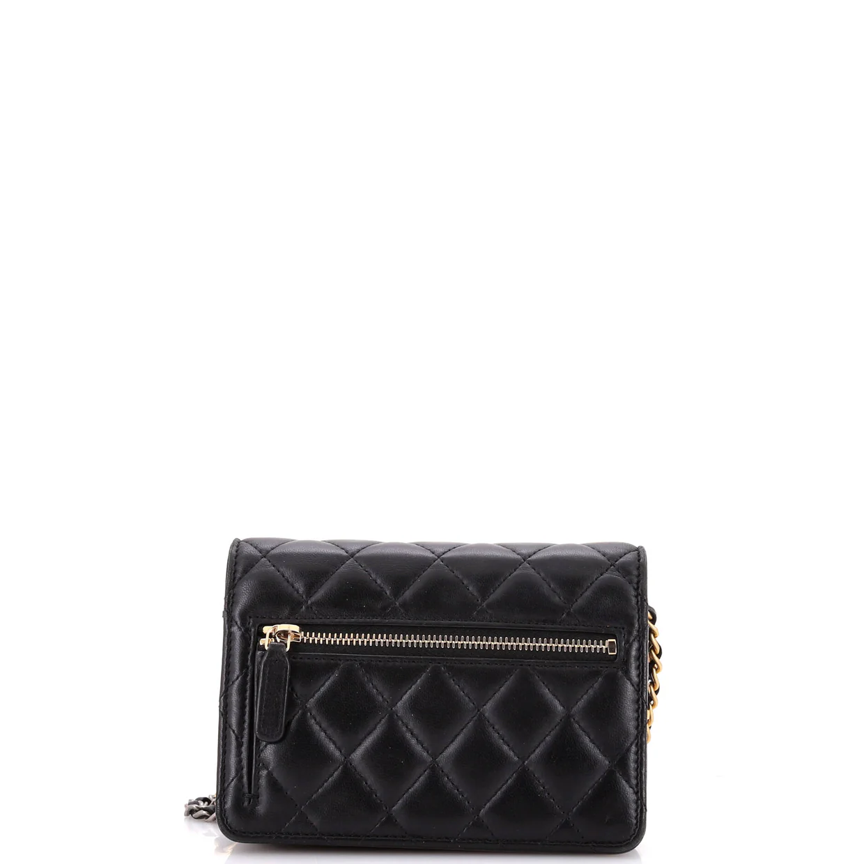 Coco Clips Wallet on Chain Embellished Quilted Lambskin Mini - Deep Luxury