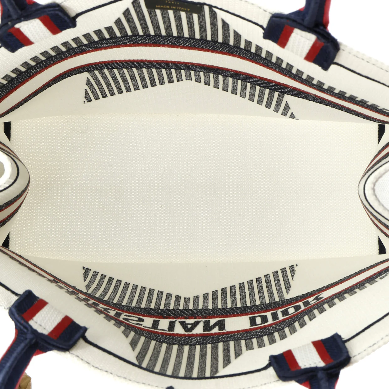 Dioralps Book Tote Embroidered Canvas Large - Deep Luxury