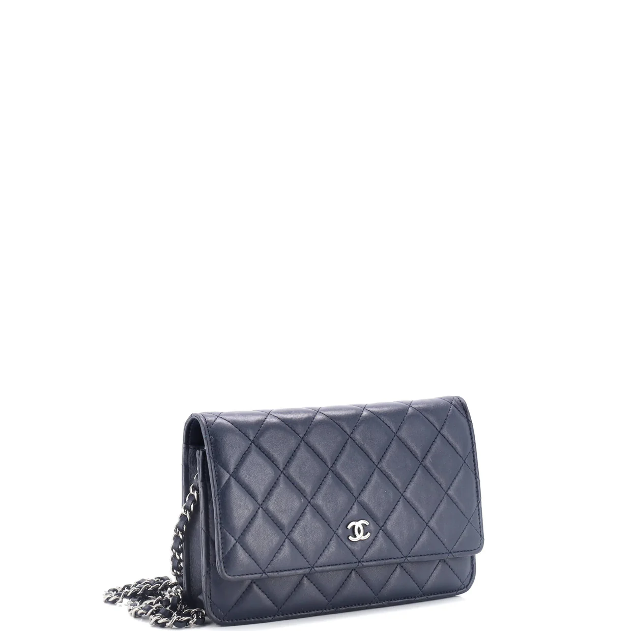 Wallet on Chain Quilted Lambskin - Deep Luxury