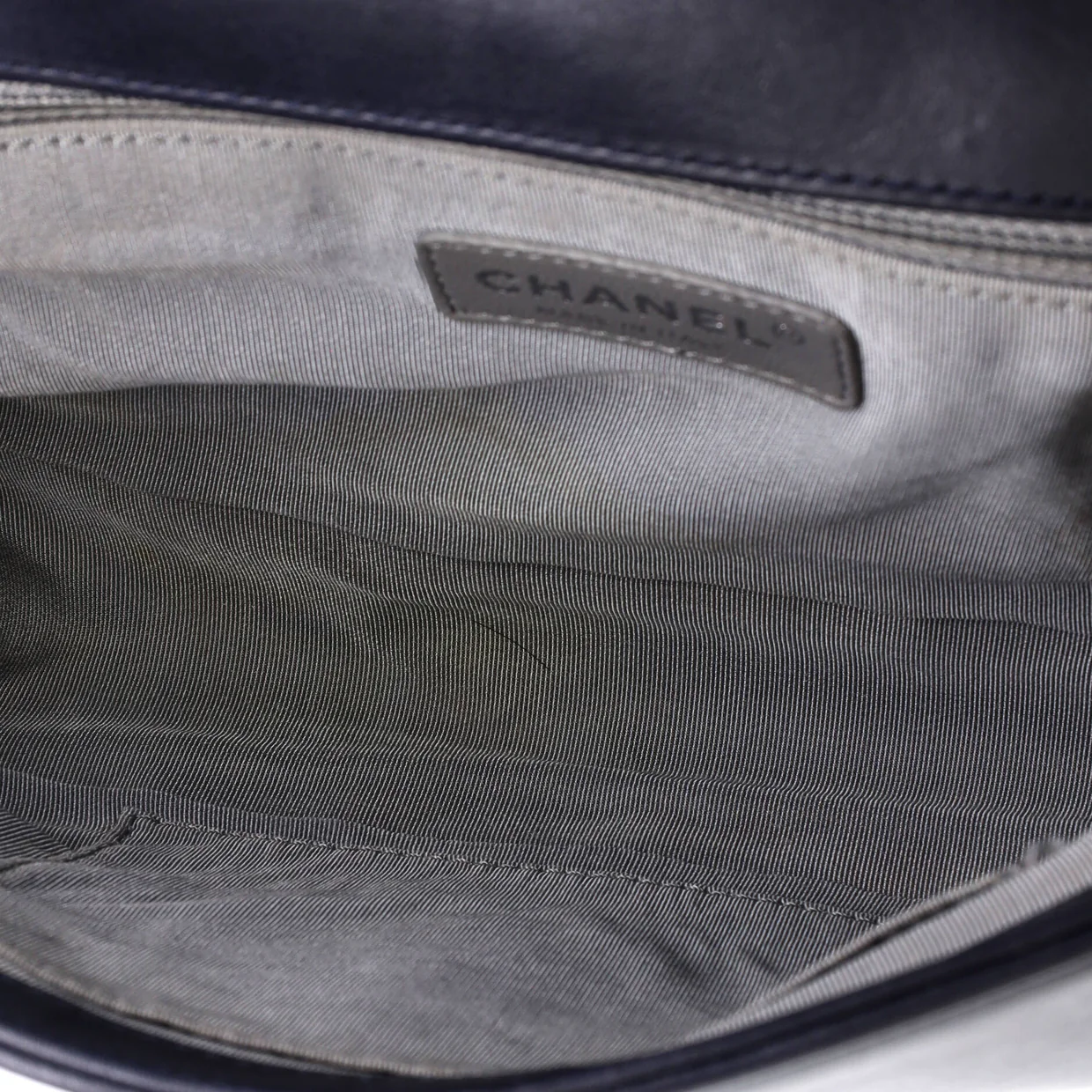 Boy Flap Bag Chevron Calfskin New Medium - Deep Luxury