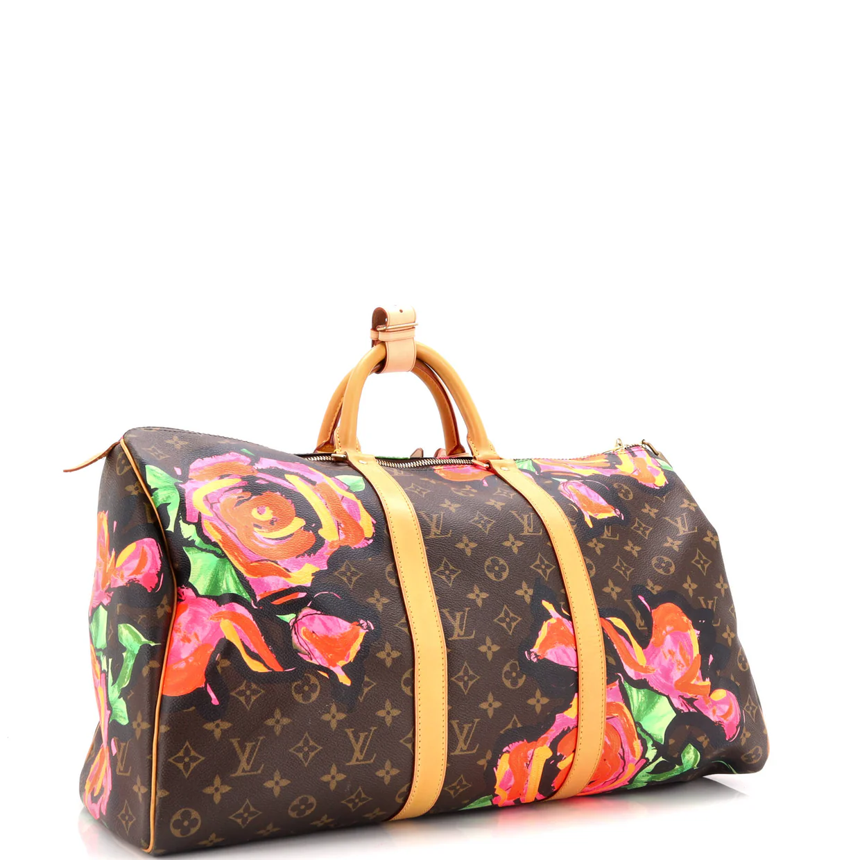 Keepall Bag Limited Edition Monogram Roses 50 - Deep Luxury
