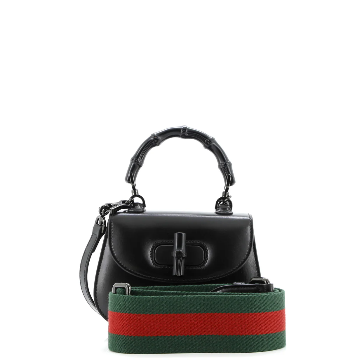 Bamboo 1947 Top Handle Bag Leather Mini - Deep Luxury