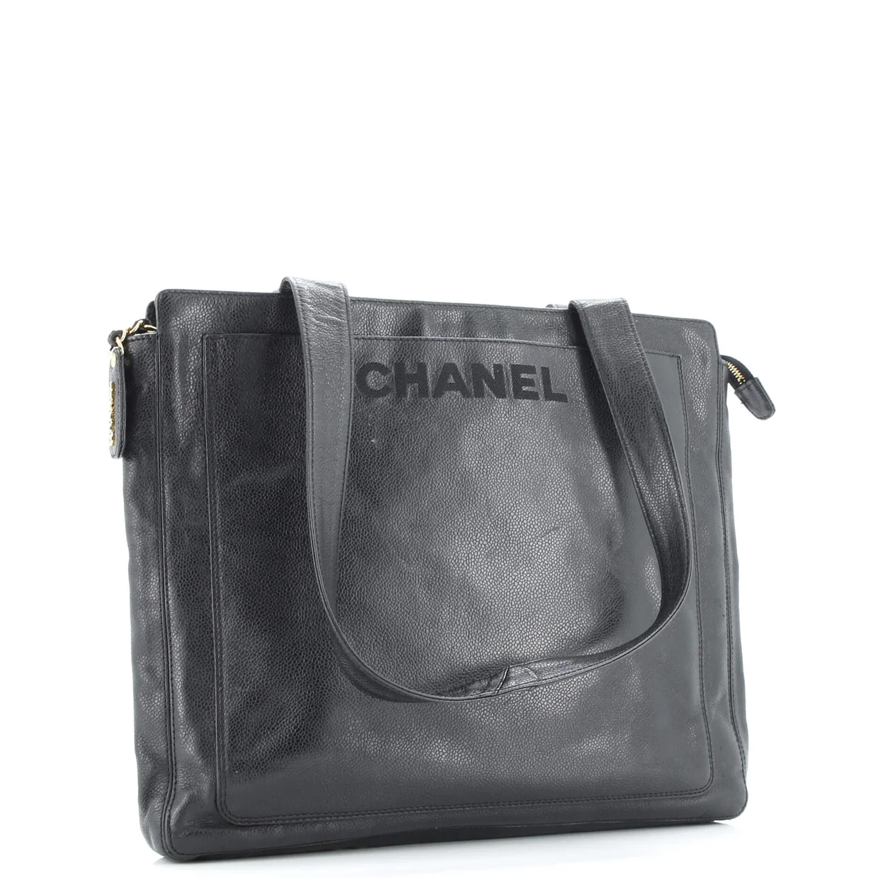 Vintage Logo Zip Shoulder Bag Caviar Large - Deep Luxury