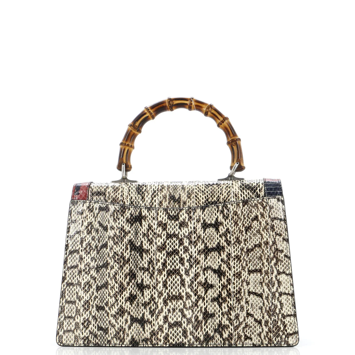 Lilith Top Handle Bag Snakeskin Medium - Deep Luxury