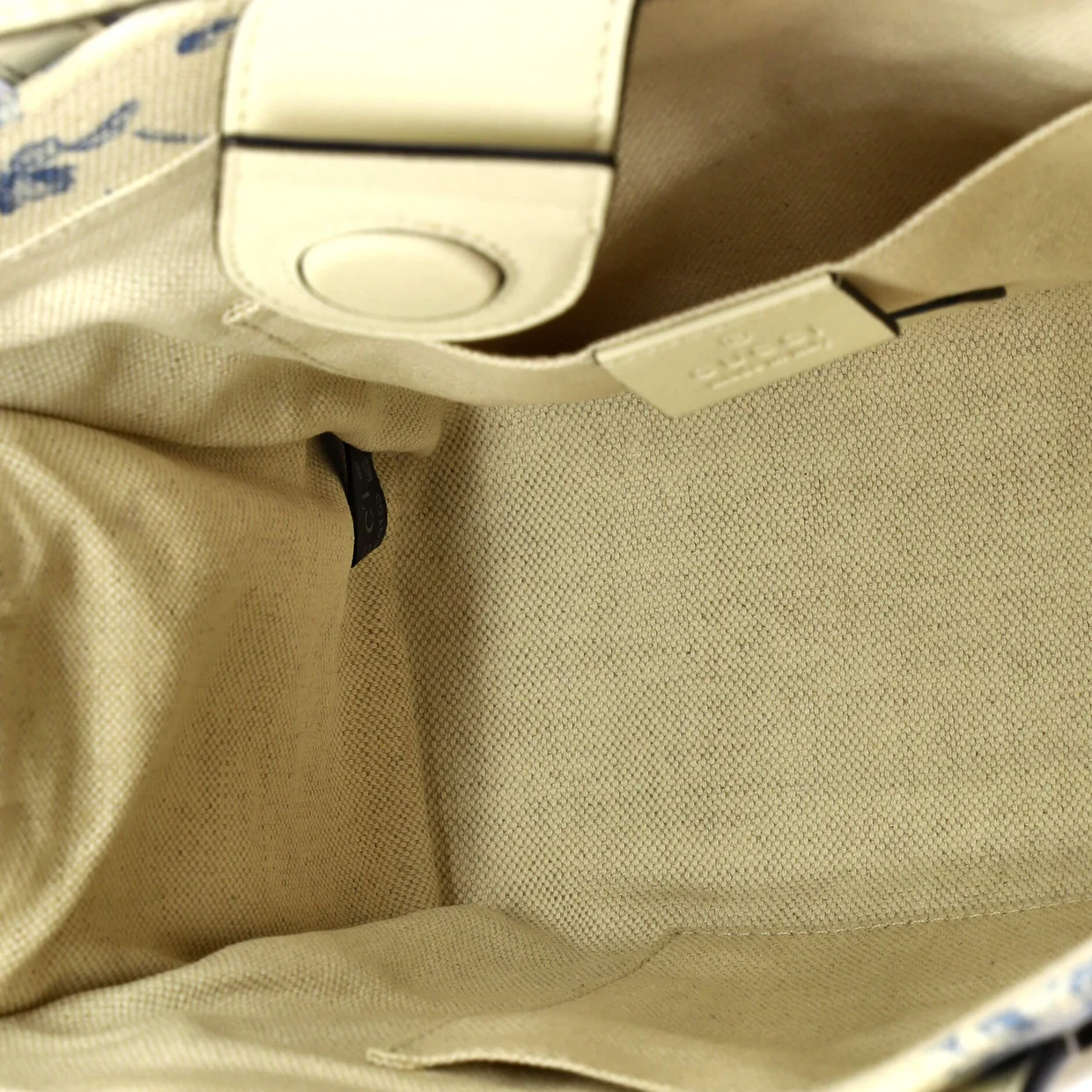 GG Ribbon Tote Printed Linen Small - Deep Luxury