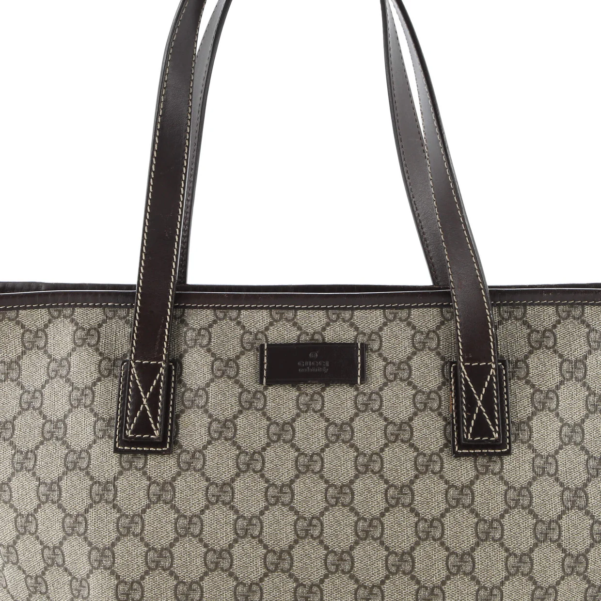 Web Loop Tote GG Coated Canvas Medium - Deep Luxury