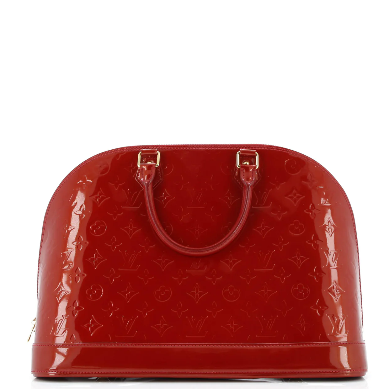 Alma Handbag Monogram Vernis GM - Deep Luxury