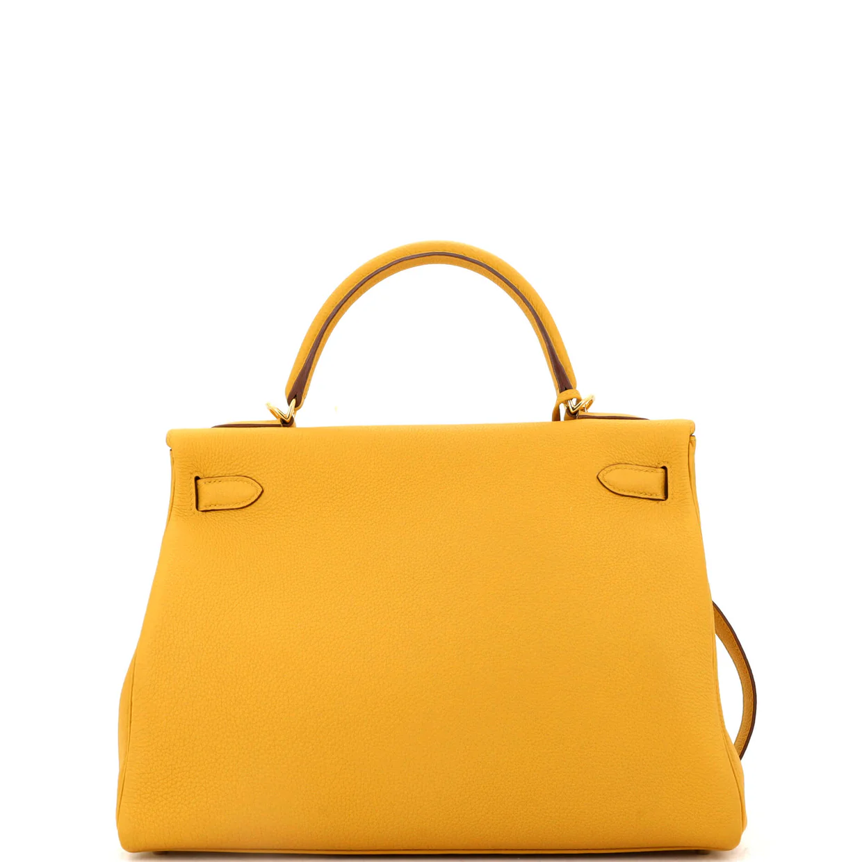 Kelly Handbag Jaune Ambre Togo with Gold Hardware 32 - Deep Luxury