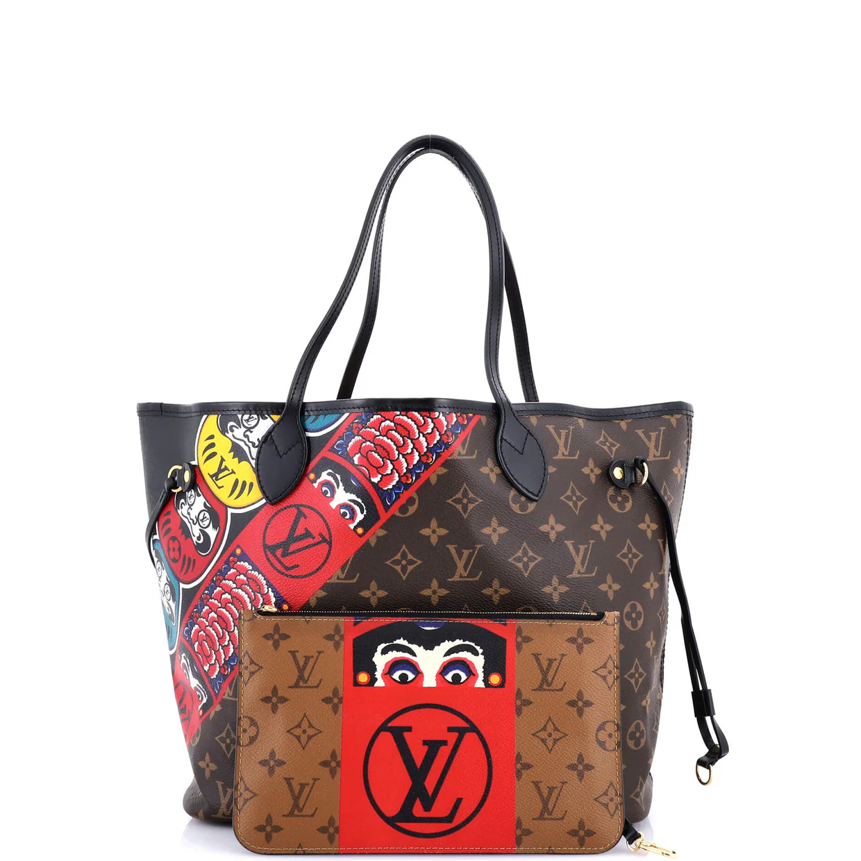 Neverfull NM Tote Limited Edition Kabuki Monogram Canvas MM - Deep Luxury