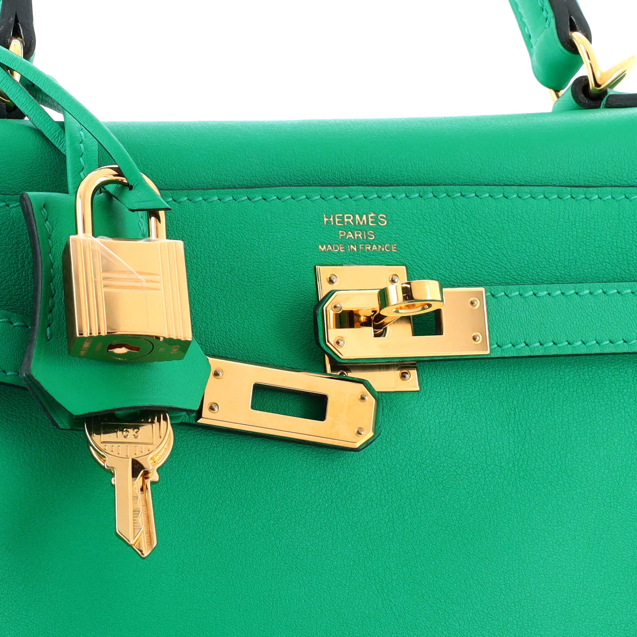 Kelly Handbag Menthe Swift with Gold Hardware 25 - Deep Luxury